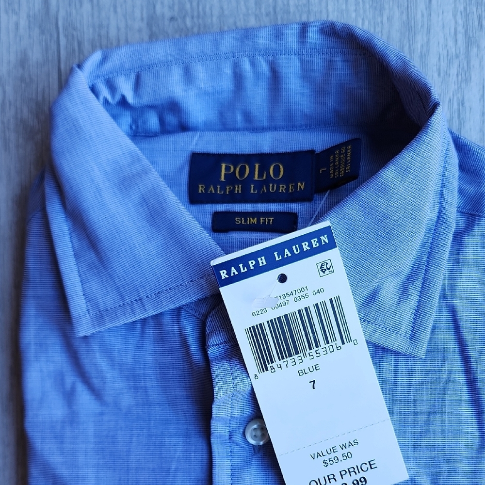 Ralph Lauren Button Down Shirt Nwt - Picture 2 of 3